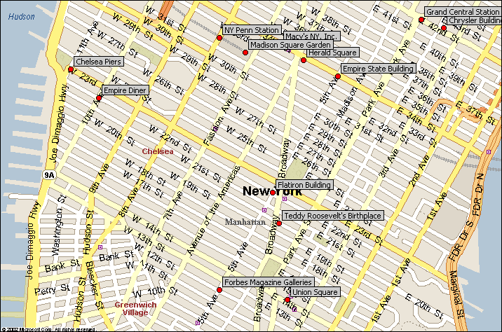 gramercy park flatiron district new york city attractions map