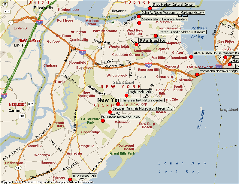 queens new york city attractions map